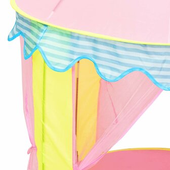 Kinderspeeltent met 250 ballen 100x100x127 cm roze 7