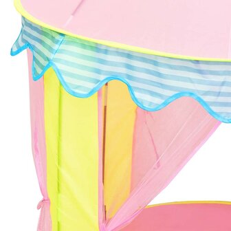 Kinderspeeltent met 250 ballen 100x100x127 cm roze 7
