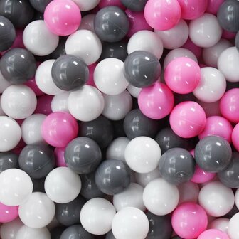 Kinderspeeltent met 250 ballen 100x100x127 cm roze 10