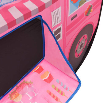 Kinderspeeltent met 250 ballen 70x112x70 cm roze 8
