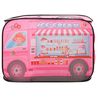 Kinderspeeltent met 250 ballen 70x112x70 cm roze 5