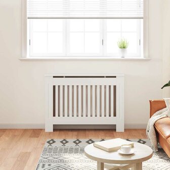 Radiatorombouw 112 cm bewerkt hout wit 3