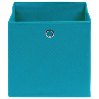  Opbergboxen 4 st 32x32x32 cm stof babyblauw 3