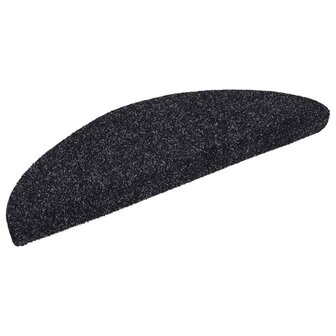Trapmatten Zelfklevend 10 stuks 56x17x3 cm Zwart Halfrond 2