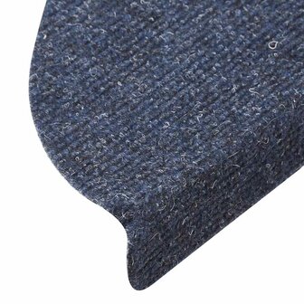 Trapmatten Zelfklevend 5 stuks 56x17x3 cm Blauw Halfrond 6