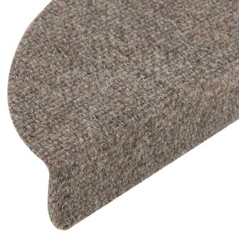 Trapmatten zelfklevend 10 stuks 56x17x3 cm beige halfrond 6