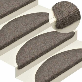 Trapmatten Zelfklevend 5 stuks 65x21x4 cm Beige Halfrond Groot 1