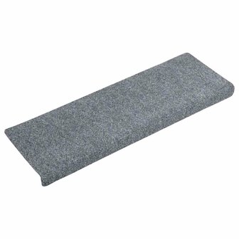 Trapmatten Zelfklevend 5 stuks 65x21x4 cm Lichtgrijs Rechthoekige Rand 3