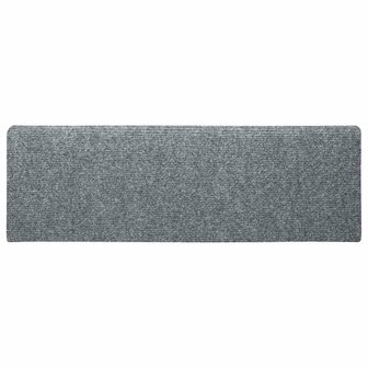Trapmatten Zelfklevend 5 stuks 65x21x4 cm Lichtgrijs Rechthoekige Rand 5