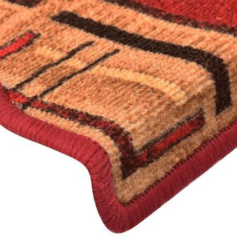 Trapmatten zelfklevend 5 st 65x21x4 cm rood 6