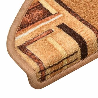 Trapmatten zelfklevend 5 st 65x21x4 cm beige 6
