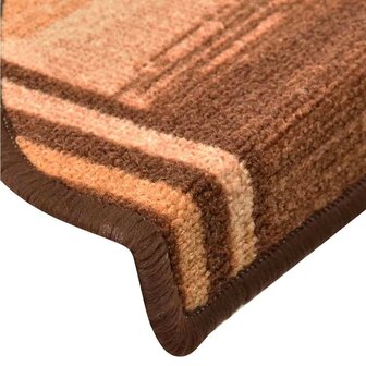 Trapmatten zelfklevend 5 st 65x21x4 cm bruin 6