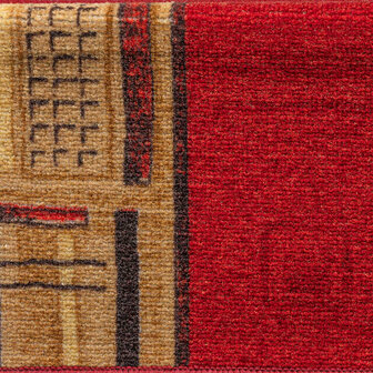 Trapmatten zelfklevend 5 st 65x21x4 cm rood 8