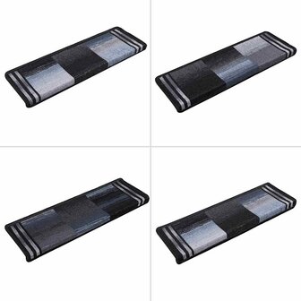 Trapmatten zelfklevend 5 st 65x21x4 cm zwart en grijs 7
