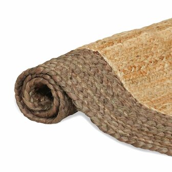 Vloerkleed Grijs 60 x 110 cm Jute 6