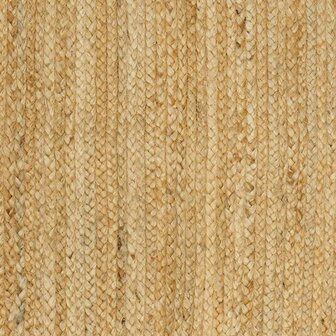 Vloerkleed Grijs 120 x 120 cm Jute 2