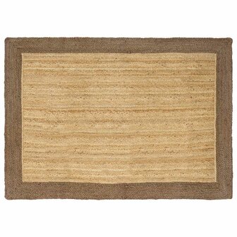 Vloerkleed Grijs 120 x 170 cm Jute 1