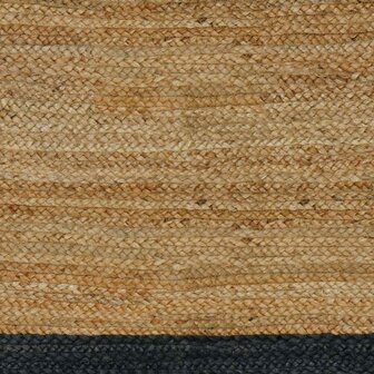 Vloerkleed Donkergrijs 60 x 110 cm Jute 6