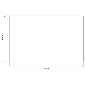 Droogloopmat rechthoekig getuft 40x60 cm zwart 5