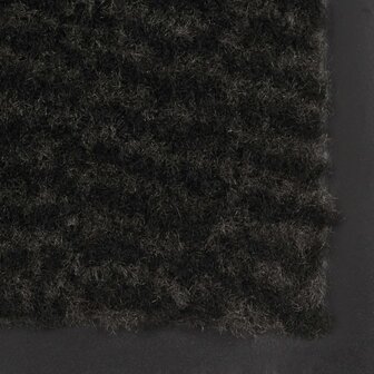 Droogloopmat rechthoekig getuft 90x150 cm zwart 4