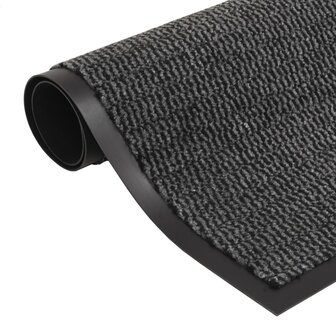 Droogloopmatten 2 st rechthoekig getuft 60x90 cm antraciet 2