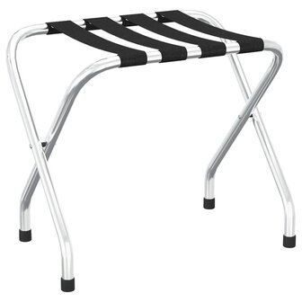 Bagagerek 56x40x49 cm zwart en zilver  2