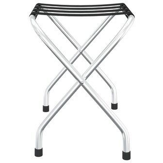 Bagagerek 56x40x49 cm zwart en zilver  4