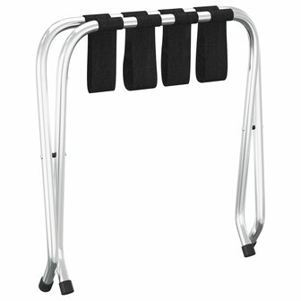 Bagagerek 56x40x49 cm zwart en zilver  5