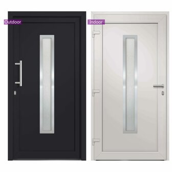 Voordeur 108x208 cm antraciet 3