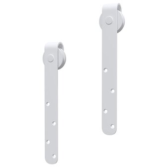 Ophangset voor minischuifdeur 152 cm koolstofstaal wit 5