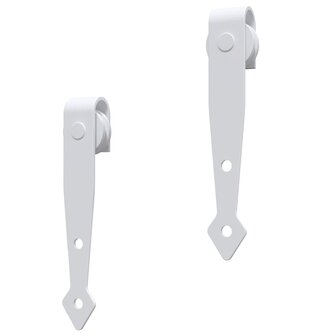 Ophangset voor minischuifdeur 183 cm koolstofstaal wit 5