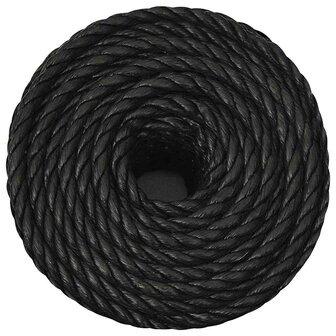 Werktouw 10 mm 50 m polypropeen zwart 3