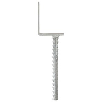 Grondankers 6 st 8x6x30 cm gegalvaniseerd staal zilverkleurig 3