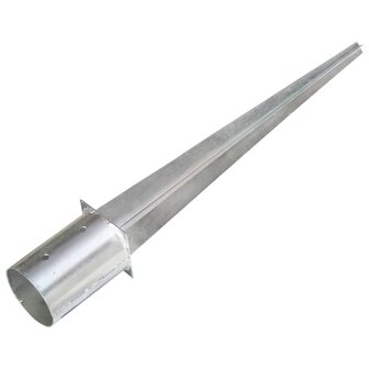 Grondpinnen 2 st 10x76 cm gegalvaniseerd staal zilverkleurig 3
