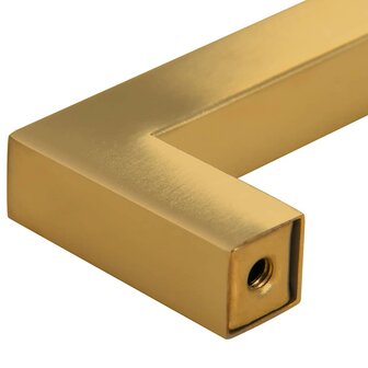Handvatten 10 st 160 mm roestvrij staal goudkleurig 8