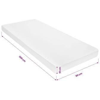 Matras 7 Zone 10 cm PU-schuim H2 H3 80x200 cm 9