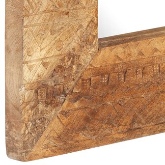 Spiegel handgesneden 110x50x2,5 cm massief mangohout 4