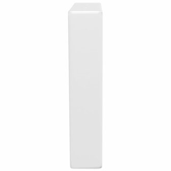 Wandbeugels voor wasbak 2 st trapezium staal wit 5