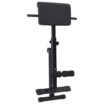 Hyperextension Bank Zwart 100,5 x 70 x 78 cm Gepoedercoat staal 2