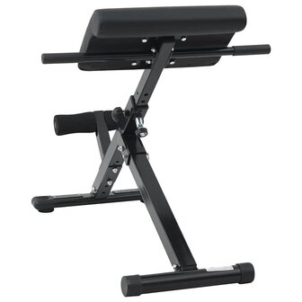 Hyperextension Bank Zwart 100,5 x 70 x 78 cm Gepoedercoat staal 3