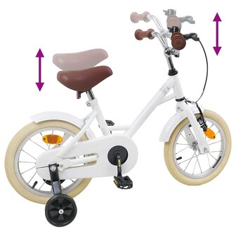 Kinderfiets 12 Inch voor 2-4 jaar oud Wit 7
