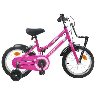 Kinderfiets 14 Inch voor 3-5 jaar oud Roze en Zwart 1