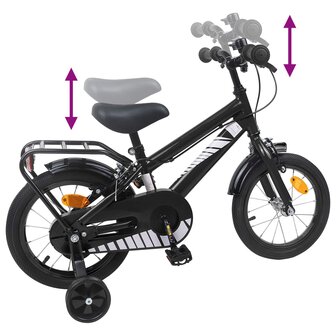 Kinderfiets 12 Inch voor 2-4 jaar oud Zwart 7