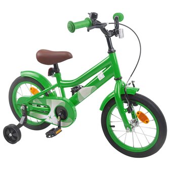 Kinderfiets 14 Inch voor 3-5 jaar oud Groen 2