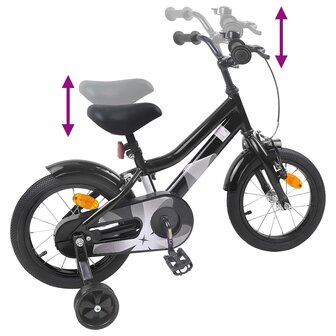 Kinderfiets 12 Inch voor 2-4 jaar oud Zwart 7