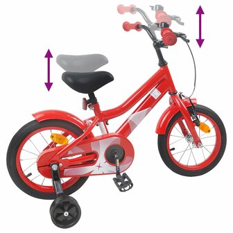 Kinderfiets 12 Inch voor 2-4 jaar oud Rood 7