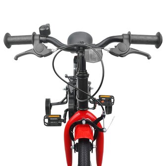 Kinderfiets 14 Inch voor 3-5 jaar oud Zwart Rood 5