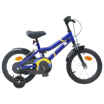 Kinderfiets 12 Inch voor 2-4 jaar oud Blauw en Zwart 1