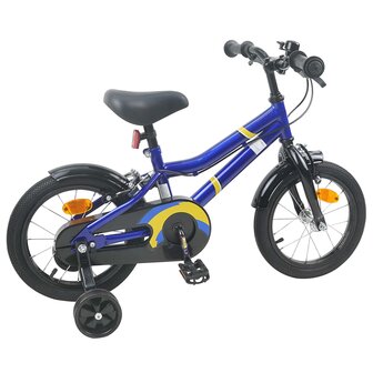 Kinderfiets 12 Inch voor 2-4 jaar oud Blauw en Zwart 3