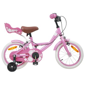 Kinderfiets 12 Inch voor 2-4 jaar oud Lichtroze 1